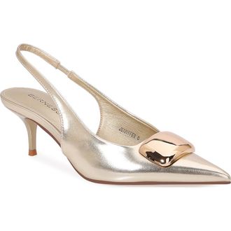 Berness Jennifer Slingback Pump in Gold at Nordstrom Rack, Size 10