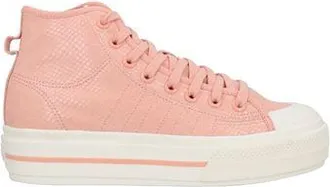 adidas Wmns Nizza RF Platform Mid High-Top Trainers for Women in Pink Canvas