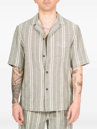 Paolo Pecora Camicia a righe - Verde