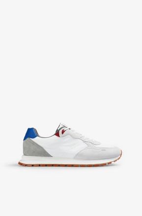 Scalpers Suede Skull Contrast Sneakers in Whiteblue at Nordstrom, Size 43