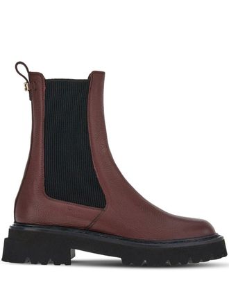 Ferragamo Double Gancini Chelsea laarzen - Rood