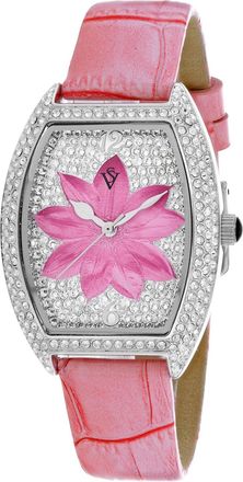 Christian Van Sant Womens Lotus Pink Dial Watch