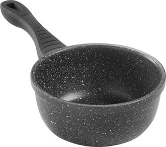 Lewis's Sovereign Stone Non-Stick Milk Pan (16cm) Marble Effect Stainless Steel Saucepan - Lewiss | TJ Hughes