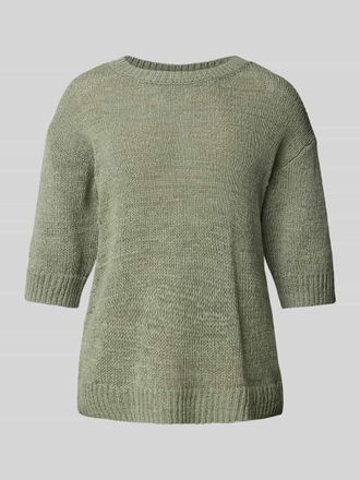 s.Oliver Red Label Relaxed Fit Strickpullover aus Baumwoll-Mix in Khaki, Gr&ouml;&szlig;e 44