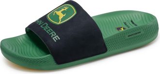 Skechers Mens John Deere Fixed Strap Slide Sandal, Green, 10 UK