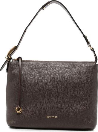 Etro Pebbled Leather Shoulder Bag