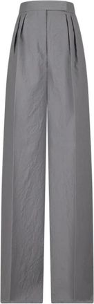 Max Mara Dames, Broeken, Grijs, Maat: XS
