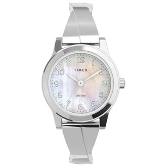 Timex Womens Pearl White Dial Watch