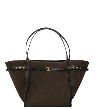 Tod's Brown T Signature Medium Tote