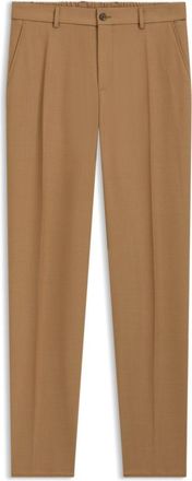 BOSS Tapered-fit trousers in machine-washable stretch fabric