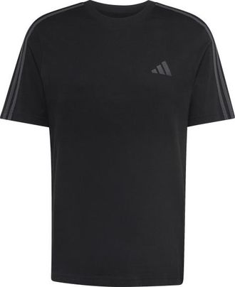 adidas Essentials Single Jersey Left Chest Branded Tee T-Shirt f&uuml;r Herren | schwarz