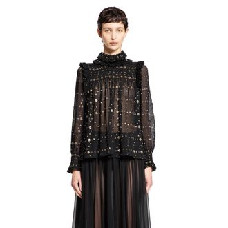 Saint Laurent Losange Fil Coup&eacute; Blouse