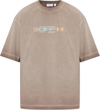 Off-white Hombre, Camisetas, Marr&oacute;n, Talla: XL