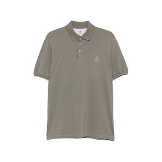 Brunello Cucinelli Logo-embroidered Cotton Polo Shirt