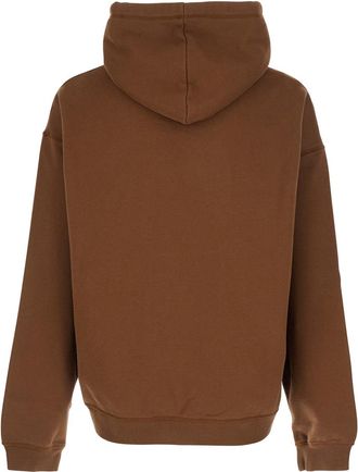 Dsquared2 Mens Hoodie Brown Cotton Sweatshirts Sweater