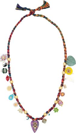 Monoki Womens Grigri Joy Heart Necklace In Multicolor