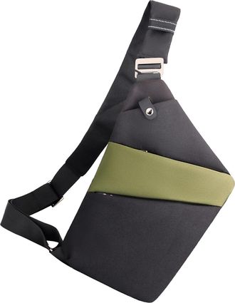 Generic Fanny Pack Men For Travel - Anti-Theft Shoulder Bag, Waterproof Sling Capacity Slim Waist Belt, Portable Chest Pouch | Cycling Shopping Commutes Dates