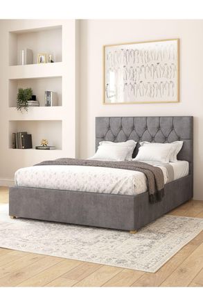 Aspire Home Accents Olivier Electric Adjustable Bed Upholstered in Plush Velvet Fabric with Pocket Sprung Mattress UK Made in Grey | Size: Super King