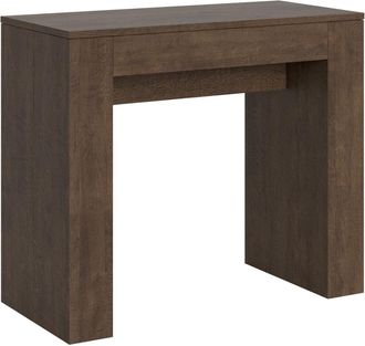 Itamoby Consola extensible 90x42/198 cm efecto madera nogal