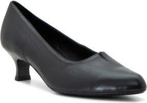 Ara Kit Kitten Heel Pump in Black Leather at Nordstrom Rack, Size 10.5