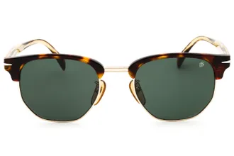 David Beckham DB1002S Clubmaster-Style Sunglasses - Gold