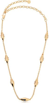 Ettika Oval Dome Station Chain Necklace in Gold at Nordstrom