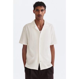H&M Regular-fit resort shirt in Cream at Nordstrom, Size Xx-Large