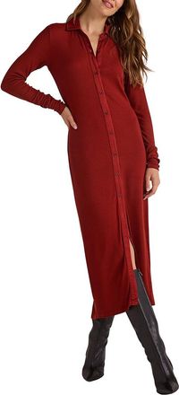 Bella Dahl Rib Button Down Shirt Dress