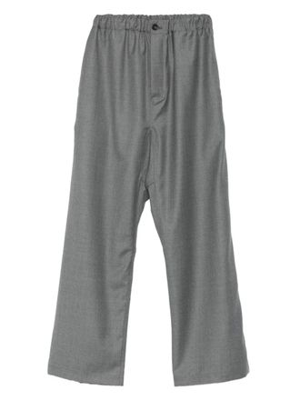 Sofie D'Hoore elasticated-waist wool pants - women - Wool - 38 - Grey
