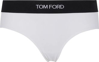 Tom Ford Handtekening Boy Shorts - Dames - Onderbroek - Wit - L - Ondergoed