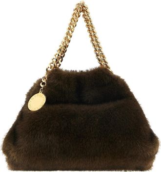 Stella McCartney Falabella Mini Drawstring Tas - Dames - Mini tas - Bruin - ONE Size - Tassen