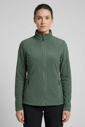 Killtec Fleecejacke KILLTEC KW 456 WMN FLC JCKT ZW, Damen, Gr. 36, gr&uuml;ngrau, Obermaterial: 100% Polyester, Jacken Fleecejacke