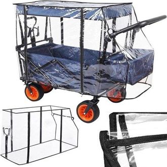 OEM Funda Impermeable Universal Apta Para Carrito De Mano - Transparente - Plegable - Accesorios De Playa Para Carrito