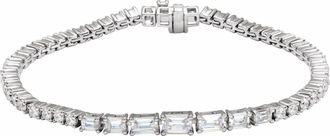 Diamond2Deal 14k Gold 4 5/8 CTW Lab-Grown Diamond Line Bracelet 7