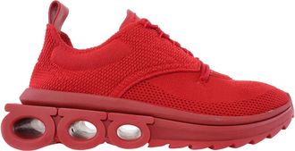 Ferragamo Ferragamo Nima Knit Gancini Low-Top Sneakers