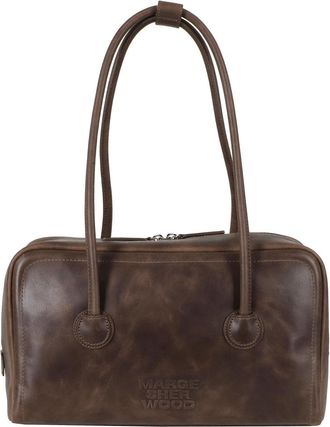Marge Sherwood Soft Boston - Dames - Schoudertassen - Bruin - ONE Size - Leer - Tassen