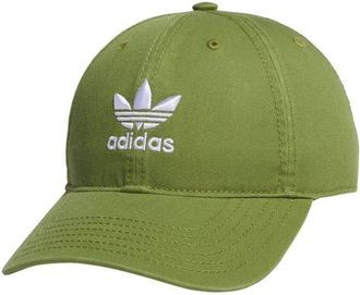 adidas Originals Relaxed Cotton Baseball Cap in Tech Olive/White at Nordstrom