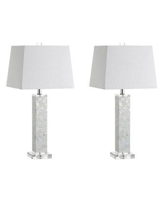 Jonathan Y Designs Jonathan Y Designs Set Of 2 Noelle 28.5In Seashell Table Lamps