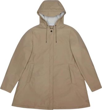 Rains A-Line W Jas - Dames - Regenjassen - Bruin - S - Polyester - Jassen