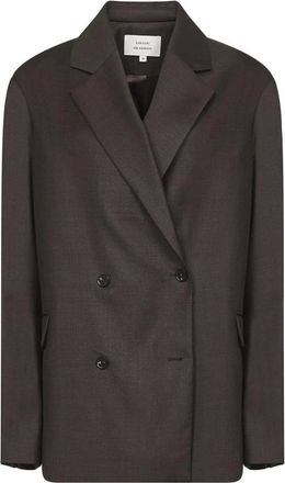 Loulou Studio Dames, Jassen, Bruin, Maat: 2XS Wol