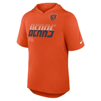 Nike Chicago Bears Nike Mens Dri-FIT NFL Hooded T-Shirt in Orange | 03NB89M7Q-W9H