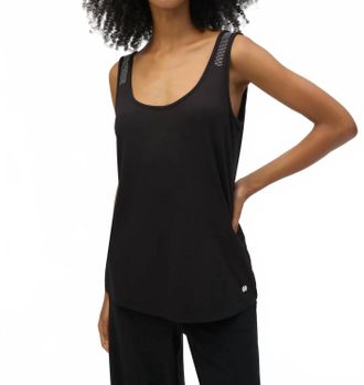 Joseph Ribkoff Embellished Detail Sleeveless Top In Black