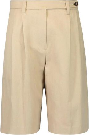 Brunello Cucinelli pleated bermuda short - Neutrals