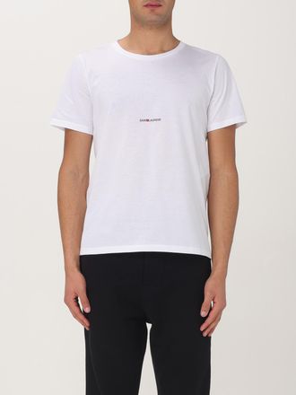 Saint Laurent T-shirt basic con mini logo Saint Laurent