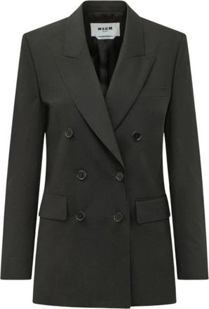 Msgm Blazer - - Jackets - Donna - Nero - XL