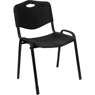 Piqueras y Crespo Pack 2 Sillas Iso Plastic Pvc Negro