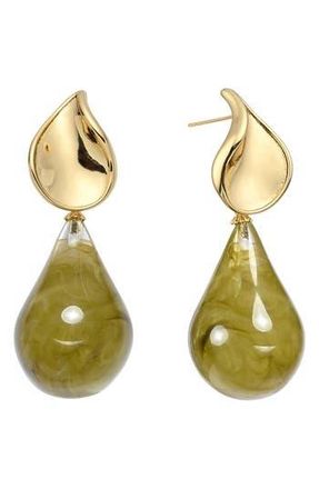 Eye Candy Los Angeles Avelina Statement Drop Earrings in Gold at Nordstrom Rack