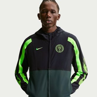 Nike Nigeria Energy Nike Mens Dri-FIT Soccer Woven Jacket in Black | IH1286-010