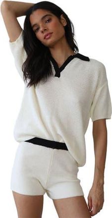 Callahan Doris Oversized Polo - Womens in Creme at Nordstrom, Size X-Large