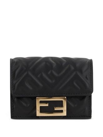 Fendi Nappa Leather Uette Micro Trifold Wallet Accessories